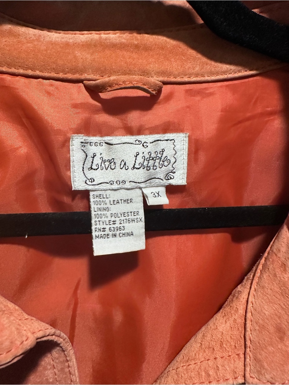 Live a Little Suede Button-Front Jacket - Rust - Picture 2 of 3